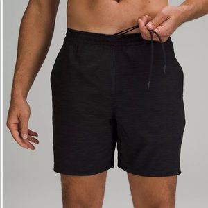 Lululemon 7” Pacebreaker Linerless Short - Med. -Heather Allover Deep coal
